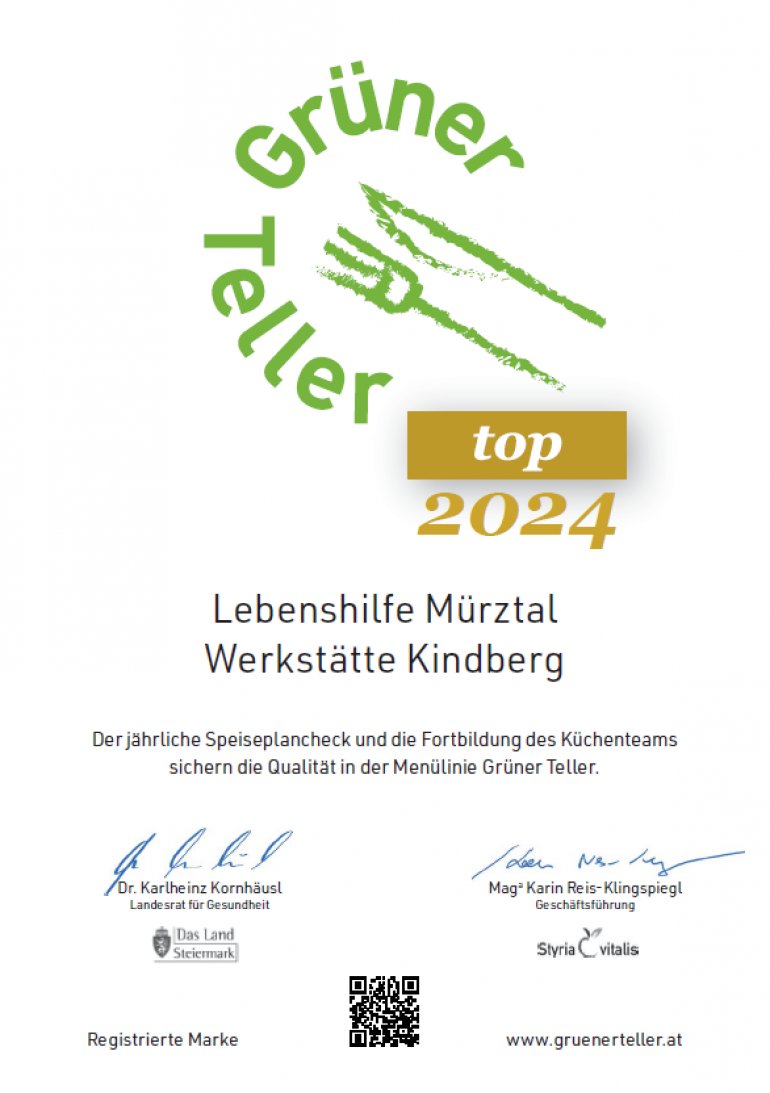 Grüner Teller 2024